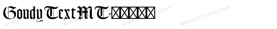 GoudyTextMT字体转换
