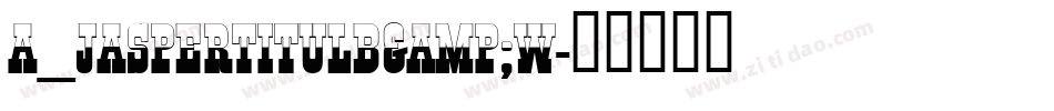 a_JasperTitulB&W字体转换