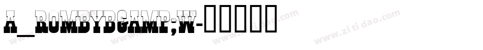a_RombyB&W字体转换