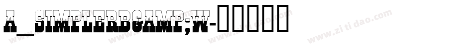 a_SimplerB&W字体转换