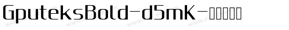 GputeksBold-d5mK字体转换