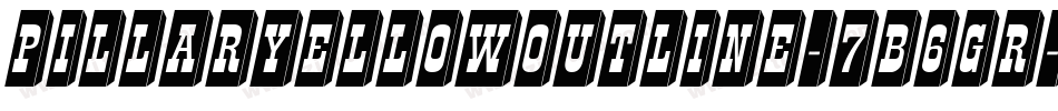 PillarYellowOutline-7B6GR字体转换
