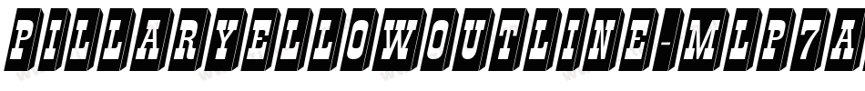 PillarYellowOutline-mLP7a字体转换