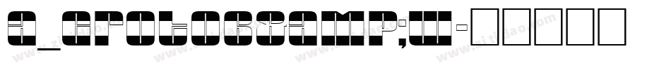 a_GrotoB&W字体转换