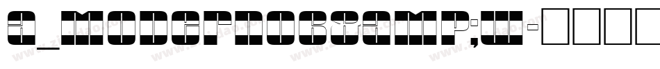 a_ModernoB&W字体转换