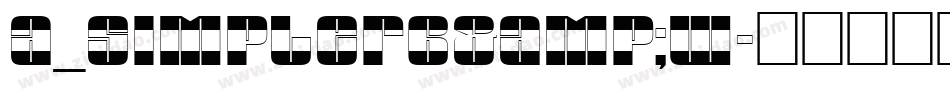 a_SimplerB&W字体转换