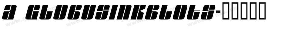 a_GlobusInkBlots字体转换