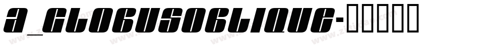 a_GlobusOblique字体转换