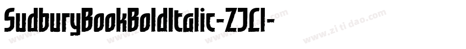 SudburyBookBoldItalic-ZJLl字体转换
