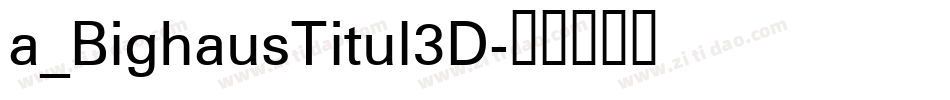 a_BighausTitul3D字体转换