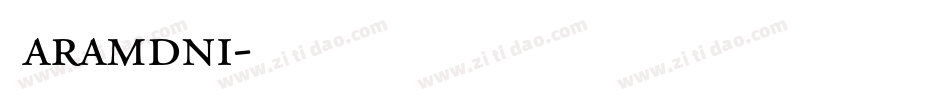 Garamdni字体转换