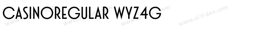 CasinoRegular-Wyz4G字体转换