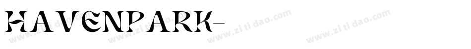HavenPark字体转换