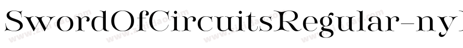 SwordOfCircuitsRegular-nyRY字体转换