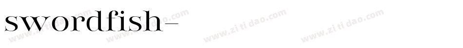 swordfish字体转换