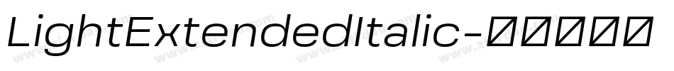 LightExtendedItalic字体转换
