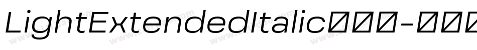 LightExtendedItalic转换器字体转换