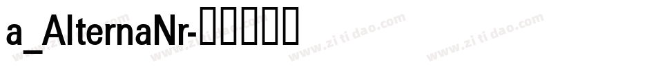 a_AlternaNr字体转换