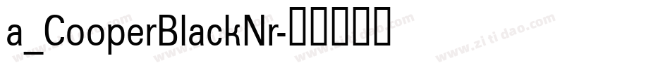 a_CooperBlackNr字体转换