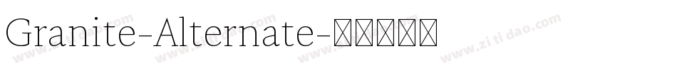 Granite-Alternate字体转换