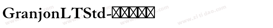 GranjonLTStd字体转换