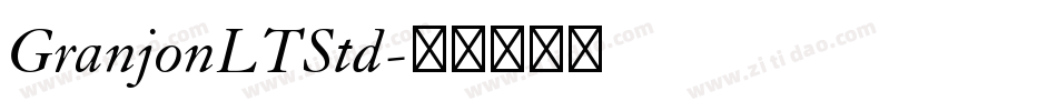 GranjonLTStd字体转换