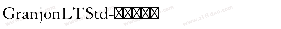 GranjonLTStd字体转换