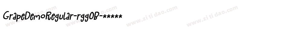 GrapeDemoRegular-rgg0B字体转换