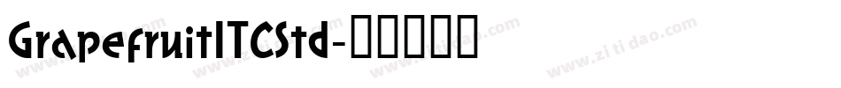GrapefruitITCStd字体转换