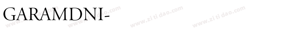 Garamdni字体转换