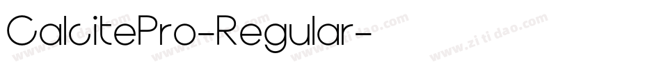 CalcitePro-Regular字体转换