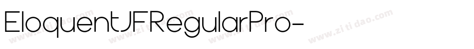 EloquentJFRegularPro字体转换