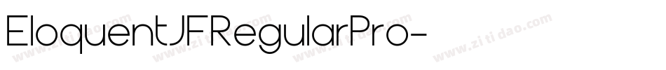 EloquentJFRegularPro字体转换