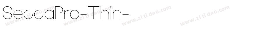 SeccaPro-Thin字体转换