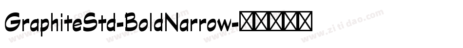 GraphiteStd-BoldNarrow字体转换
