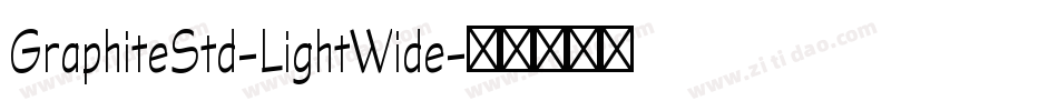 GraphiteStd-LightWide字体转换