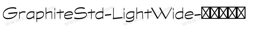 GraphiteStd-LightWide字体转换