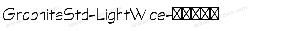 GraphiteStd-LightWide字体转换