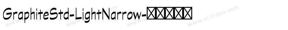 GraphiteStd-LightNarrow字体转换