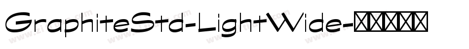 GraphiteStd-LightWide字体转换