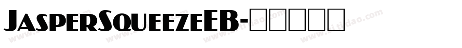 JasperSqueezeEB字体转换
