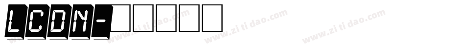 LCDN字体转换