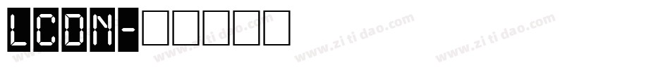 LCDN字体转换