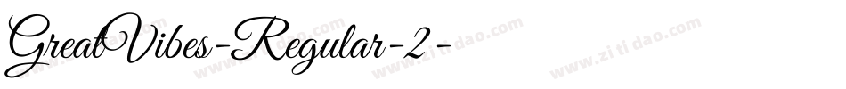 GreatVibes-Regular-2字体转换