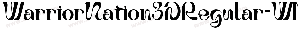 WarriorNation3DRegular-WM99字体转换