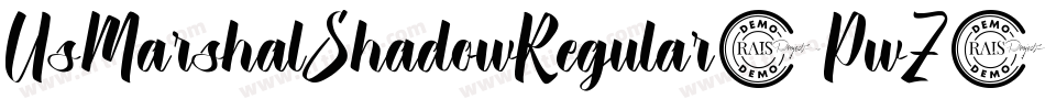 UsMarshalShadowRegular-PwZ2字体转换 UsMarshalShadowRegular-PwZ2字体转换