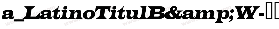 a_LatinoTitulB&W字体转换