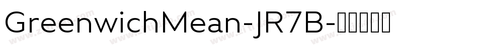 GreenwichMean-JR7B字体转换