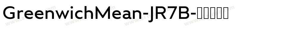 GreenwichMean-JR7B字体转换