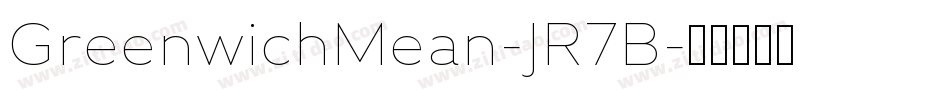 GreenwichMean-JR7B字体转换